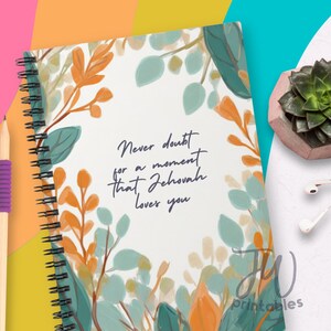 Cuaderno de escritura en espiral rayado, Estudio Jw, Escritura de cartas, Regalos de bautismo JW, Diario, Regalo Jw, Regresos, Cuaderno de Escrituras