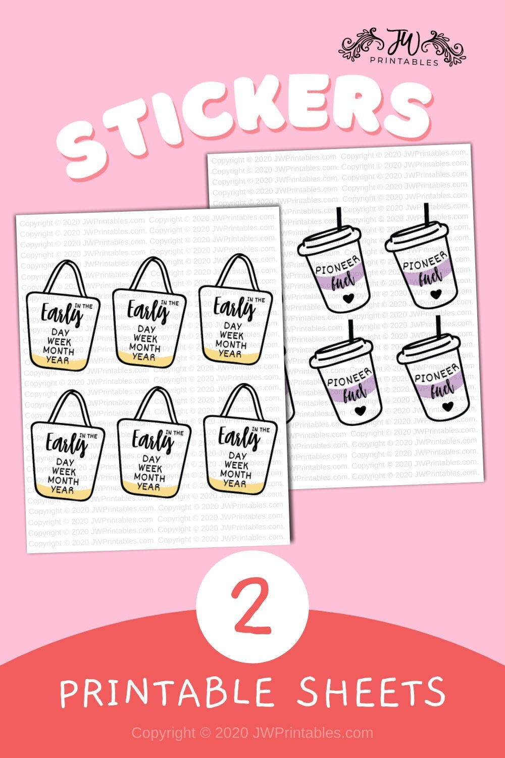 JW Printables Jw Sticker Pages Jw kids stickers Jw | Etsy