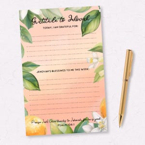 Bloc de notas JW Tear Off / Bloc de notas de 5 x 8 para agradecimiento / Regalos JW / Diario JW / Regalo JW / Cuaderno / Bloc de notas