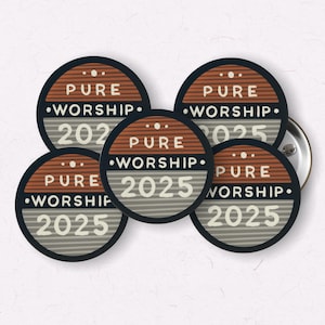 2025 JW Convention Button Pins – Set of 5 (1-Inch) | Encouraging JW Gifts - Pure worship favors for conventions