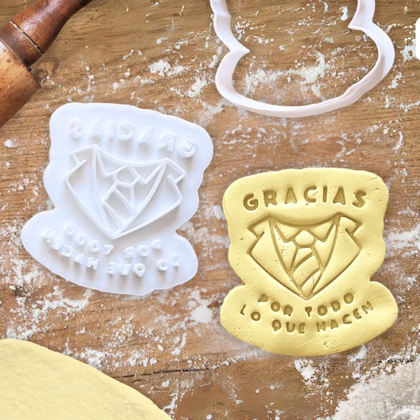 Gracias Por Todo Hermanos JW Cookie Cutter, Stamp & Embosser - Dolci bomboniere per pionieri, anziani, bambini JW o convention - Spagnolo