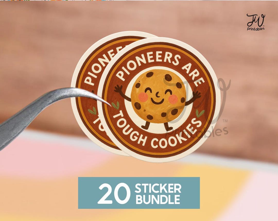 Pioneers Are Tough Cookies Stickers, Labels for Pioneer Gifts ...