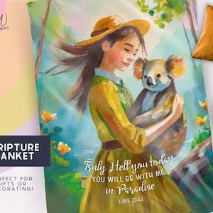 Paradise Blanket | For Sisters | For Kids | JW Baptism Gifts | Best Life Ever | Jw Gift | Assembly | Pioneer Gift | Scripture Blanket