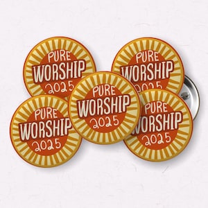 2025 JW Convention Button Pins – Set of 5 (1-Inch) | Encouraging JW Gifts - Pure worship favors for conventions