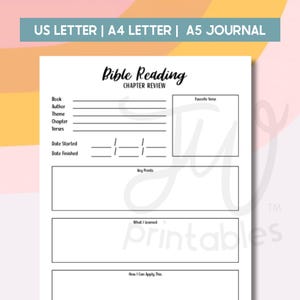 Bijbellezen hoofdstukoverzicht afdrukbaar, JW schriftstudiedagboek, Bijbelstudieplanner, ministerienotities, A5-A4-letterformaat, digitale pdf