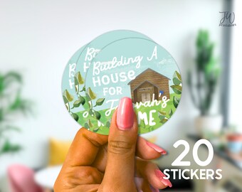 JW 2 inch Stickers Labels - For Baptism gifts, Pioneer Gifts, and Convention Gifts - LDC RBC Volunteer Assembly Hall Construction