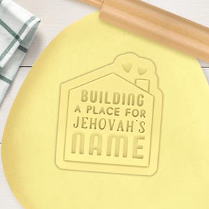A Place For Jehovahs Name Cutter & Stamp Set | JW Construction, Fondant, Clay and LDC Gifts