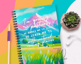 Lined Spiral Scripture Notebook | Jw Study | Letter Writing | JW Baptism Gifts | Journal | Jw Gift | Return Visits | Scripture Notebook