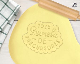 Escuela de Precursores Cutter & Stamp Set | JW Pioneer School, Spanish Cookie Cutter, Fondant and Pioneer Gifts