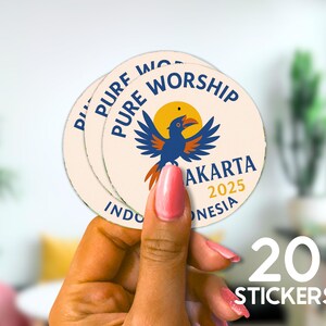 2025 Special Convention Logo sticker sheet - JW 2 inch Stickers Labels - For Baptism gifts and Convention Gifts - 2025 Pure Worship