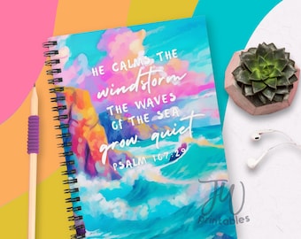 Lined Spiral Scripture Notebook | Jw Study | Letter Writing | JW Baptism Gifts | Journal | Jw Gift | Return Visits | Scripture Notebook