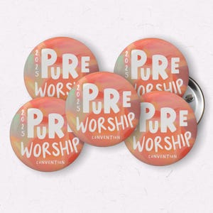 2025 JW Convention Button Pins – Set of 5 (1-Inch) | Encouraging JW Gifts - Pure worship favors for conventions