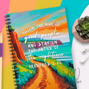 Cuaderno de Escritura en espiral forrado / Estudio Jw / Escritura de cartas / Regalos de bautismo JW / Diario / Regalo Jw / Visitas de retorno / Cuaderno de Escrituras