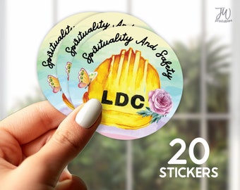 JW 2 inch Stickers Labels - For Baptism gifts, Pioneer Gifts, and Convention Gifts - LDC Spirituality and safety