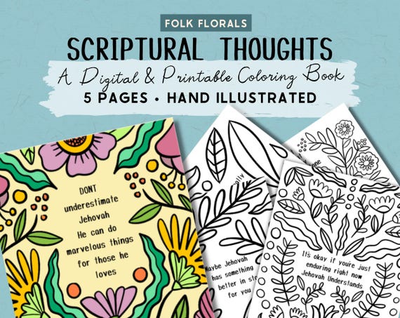 Folk Flowers Scriptural...