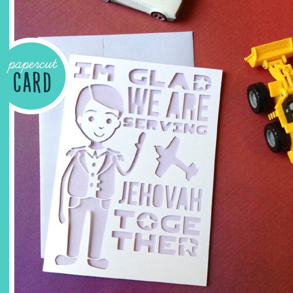 Items similar to Caleb Serving Jehovah Together JW Card Pioneer