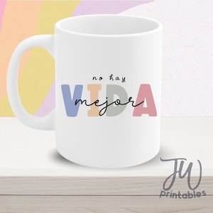 No Hay Vida Mejor Ceramic Mug | Pioneer Mug | Baptism Mug | Precursor Mug | JW Gift | JW Baptism Gift | Pioneer Gift | JW Mug | Jw Tumbler