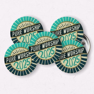 2025 JW Convention Button Pins – Set of 5 (1-Inch) | Encouraging JW Gifts - Pure worship favors for conventions