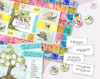 Königreich Obst Brettspiel | JW Spiel | Jw Kids | Zeugen Gottes | JW Quiz | JW Printables | Kartenspiel | Theokratisches Bibel-Wissens-Spiel