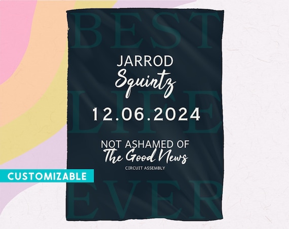 JW Baptism Blanket...
