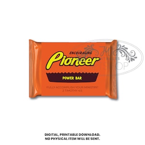 JW Pioneer Power Bar Labels | Jw Candy labels - Jw Candy Stickers - Jw gift ideas - Jw pioneer school Favors - JW pioneer Gift - Jw Candy