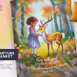 JW Paradise Blanket | For Sisters | For Kids | JW Baptism Gifts | Best Life Ever | Jw Gift | Assembly | Pioneer Gift | Scripture Blanket