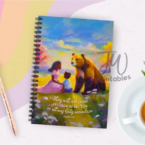 Cuaderno espiral forrado Paraíso / Estudio Jw / Escritura de cartas / Regalos de bautismo JW / Diario / Regalo Jw / Visitas de retorno / Cuaderno de Escrituras