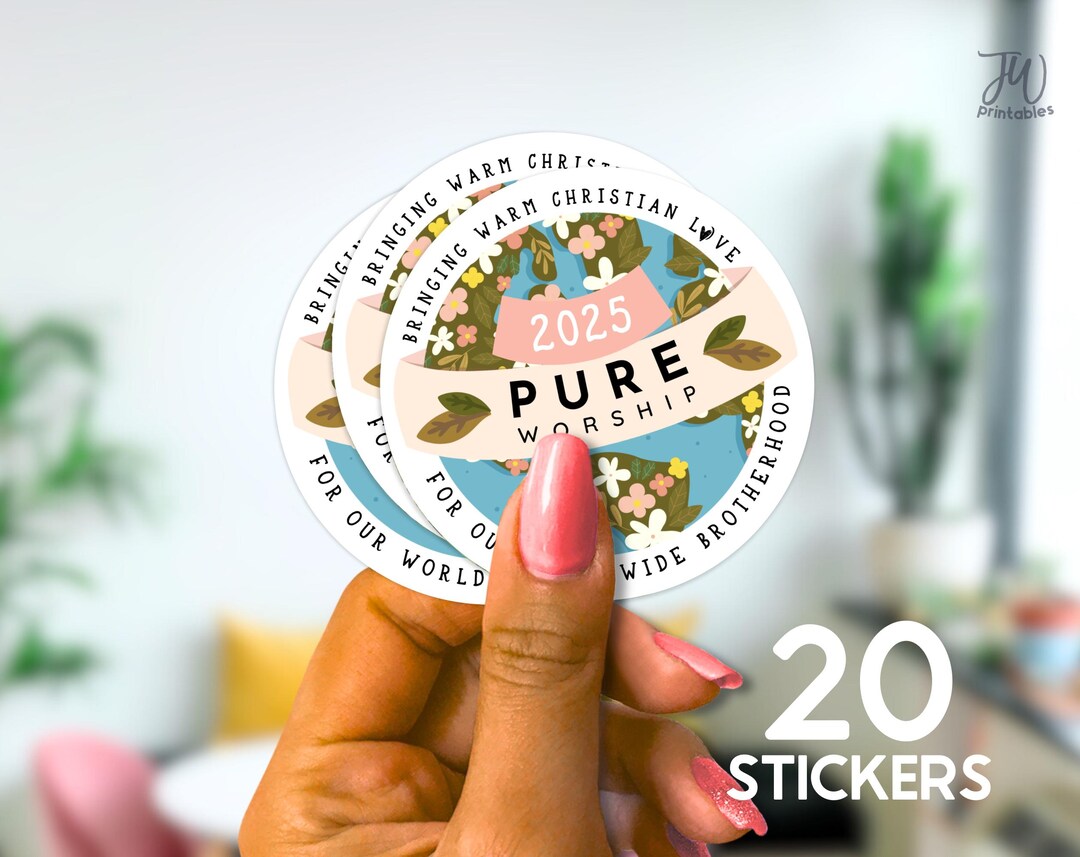 JW 2 Inch Stickers Labels - for Baptism Gifts, Pioneer Gifts, and ...