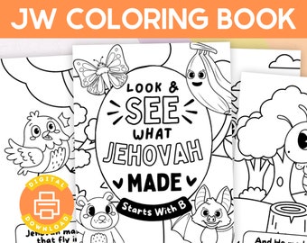 JW Kids Coloring Pages | Kids Coloring Book | Kids Alphabet | Meeting Activity | NWT Bible Coloring | Coloring Printable | Coloring Sheets