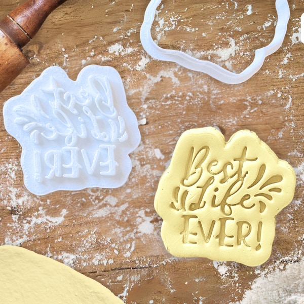 Tagliabiscotti, timbro e goffratore JW "Best Life Ever Burst" per biscotti - Dolci bomboniere per pionieri, anziani, ragazzi JW e convegni