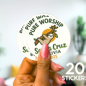 2025 Special Convention Logo sticker sheet - JW 2 inch Stickers Labels - For Baptism gifts and Convention Gifts - 2025 Pure Worship