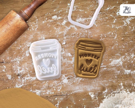 Pioneer Fuel JW Cookie Cutter, Stamp & Embosser for Sugar Cookies  - Sweet gift favors for pioneers, elders, JW kids, and conventions by JWPrintables