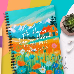 Cuaderno de Escritura en espiral forrado / Estudio Jw / Escritura de cartas / Regalos de bautismo JW / Diario / Regalo Jw / Visitas de retorno / Cuaderno de Escrituras