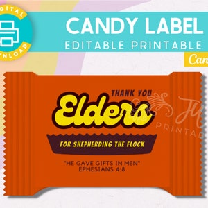 JW Candy Label Gifts | Convention Gifts | Candy Wrapper | Candy Stickers | Elder Gifts | Pioneer Gifts | JW Baptism Gifts | Assembly Gifts