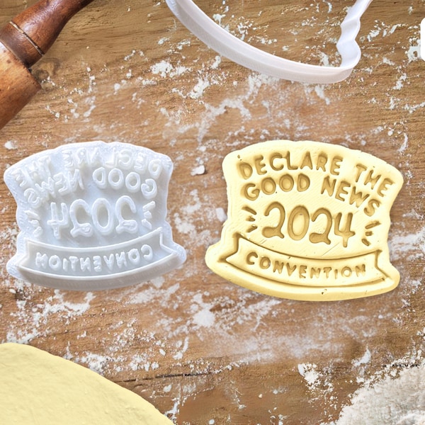 Declare The Good News JW Cookie Cutter, Stamp & Embosser for Sugar Cookies  - Gift favors for pioneers, elders, JW kids, and conventions