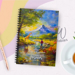 Cuaderno espiral forrado Paraíso / Estudio Jw / Escritura de cartas / Regalos de bautismo JW / Diario / Regalo Jw / Visitas de retorno / Cuaderno de Escrituras