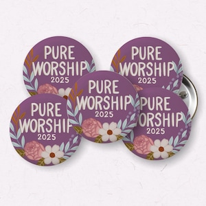 2025 JW Convention Button Pins – Set of 5 (1-Inch) | Encouraging JW Gifts - Pure worship favors for conventions