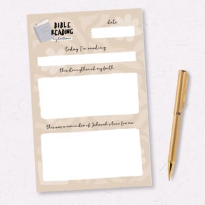 Bloc de notas JW desprendible / Bloc de notas de 5 x 8 para notas de lectura de la Biblia / Regalos JW / Diario JW / Regalo JW / Cuaderno / Bloc de notas