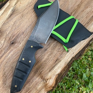 Carbon Steel Hunting Knife w/ Kydex Sheath