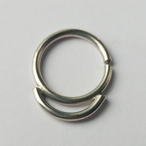 Snug Silver Septum Ring, Nose Jewelry, Septum Hoop, Nose Ring, 20g 22g Nose Hoop, Nose Piercing, Septum Jewelry, Septum Ring, Nostril Hoop