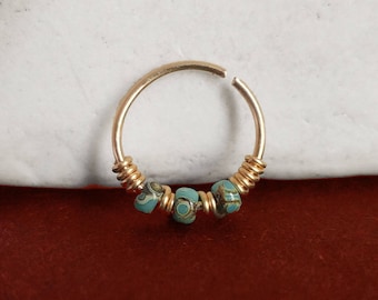 Picasso Bead Nose Ring,