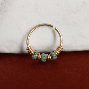 Picasso Bead Nose Ring,