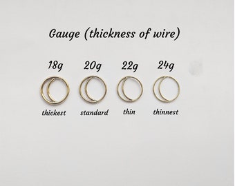 Standard nose piercing 2025 gauge