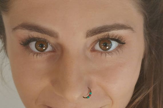Gold-Tone 316L Surgical Steel Seamless Continuous Nose Ring Ear Cartilage Helix Septum Twisted Wire Hoop