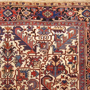 Vintage Traditional Oriental Rug, in Room Size, with Ivory Field and Symmetrical Design image 8