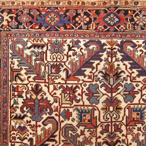 Vintage Traditional Oriental Rug, in Room Size, with Ivory Field and Symmetrical Design image 7