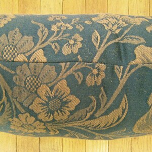 Vintage Decorative Pillow with Floral Chinoiserie size 1'9 x 1'3 image 4