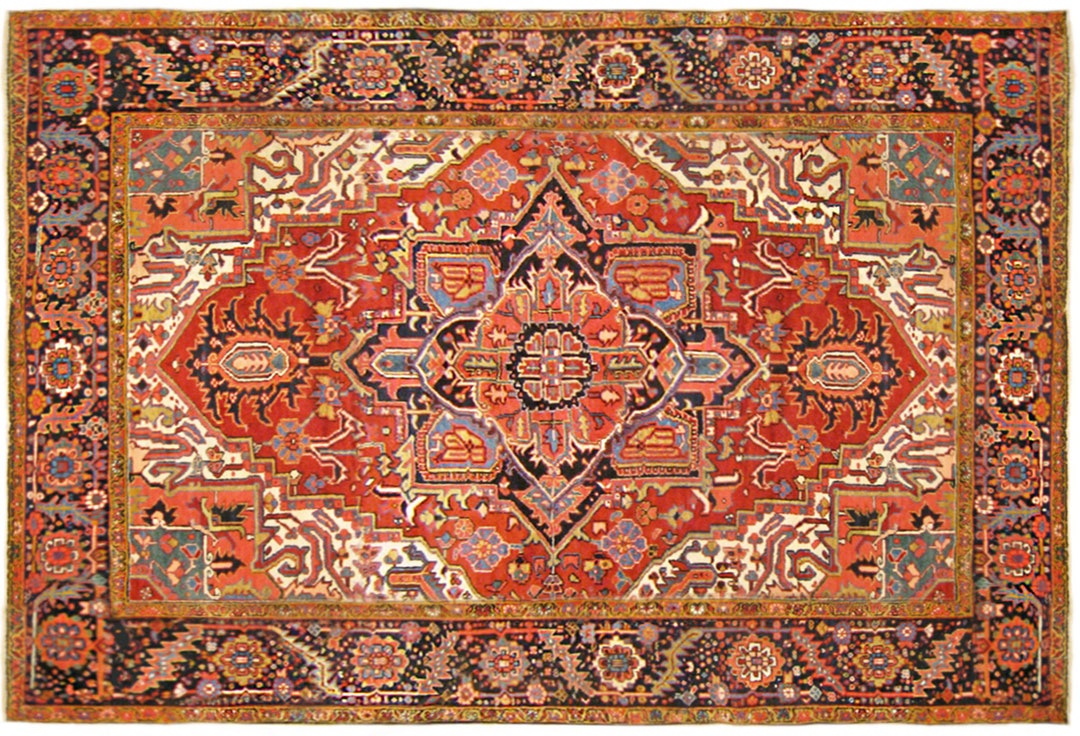 Antique Traditional Decorative Oriental Geometric Rug in Room Size - Etsy