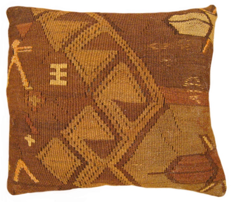 Vintage Kilim Tapestry Pillow size 1'5 x 1'2 imagem 1