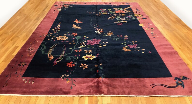 Antique Chinese Oriental Rug, in Room Size image 2